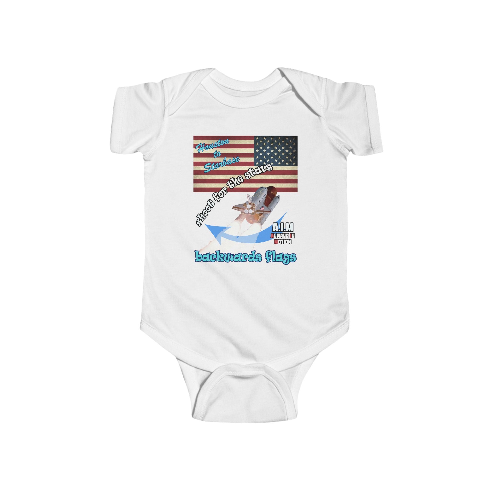 shoot for the stars - Infant Fine Jersey Bodysuit