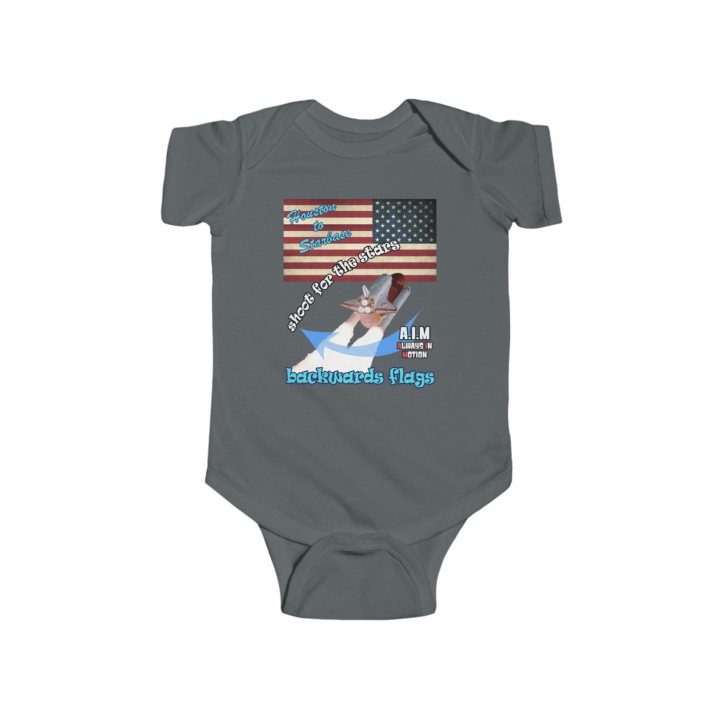 shoot for the stars - Infant Fine Jersey Bodysuit