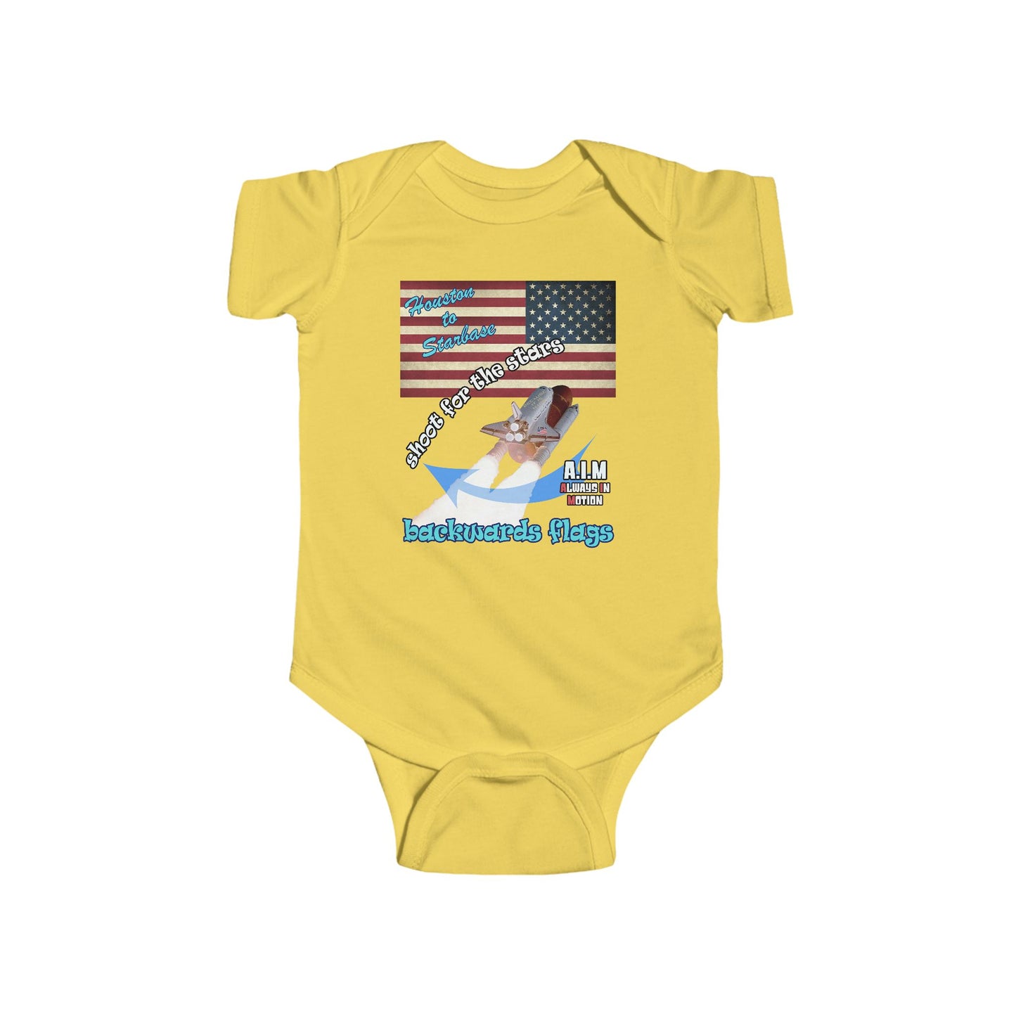 shoot for the stars - Infant Fine Jersey Bodysuit