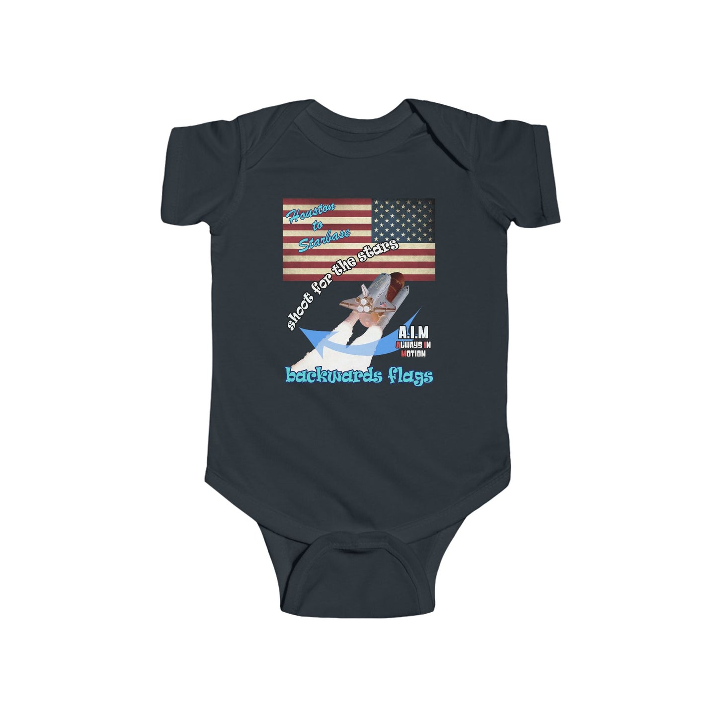 shoot for the stars - Infant Fine Jersey Bodysuit