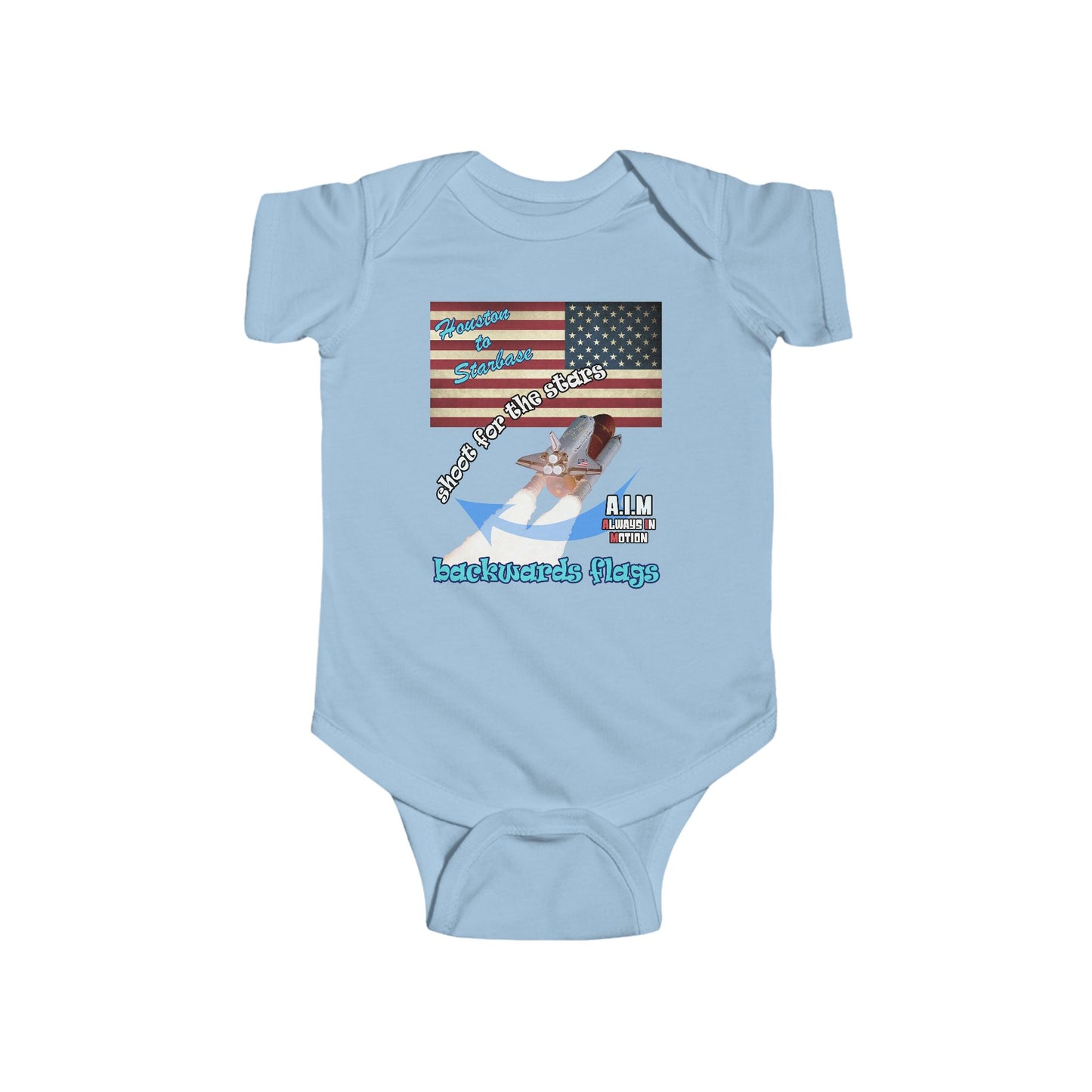 shoot for the stars - Infant Fine Jersey Bodysuit