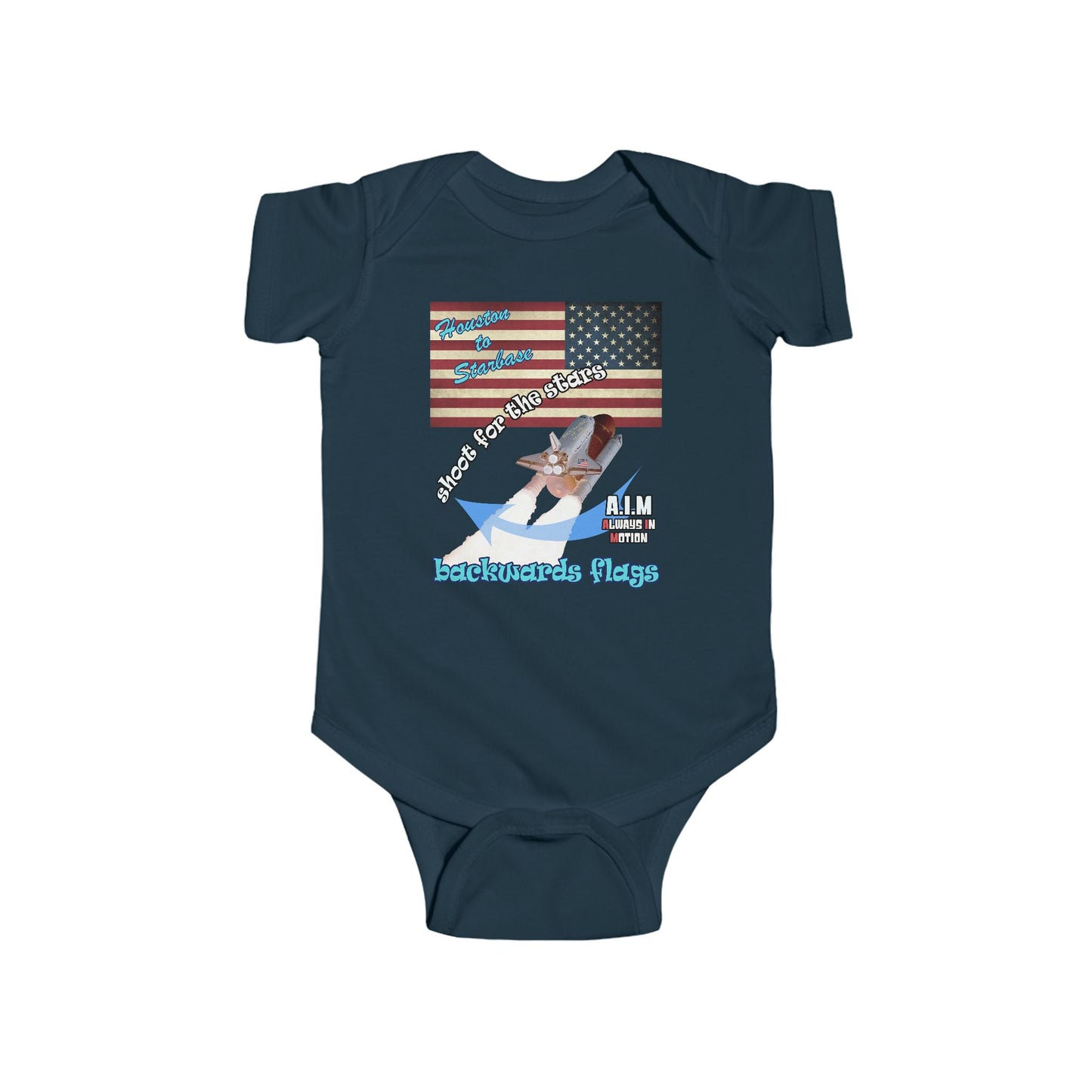 shoot for the stars - Infant Fine Jersey Bodysuit