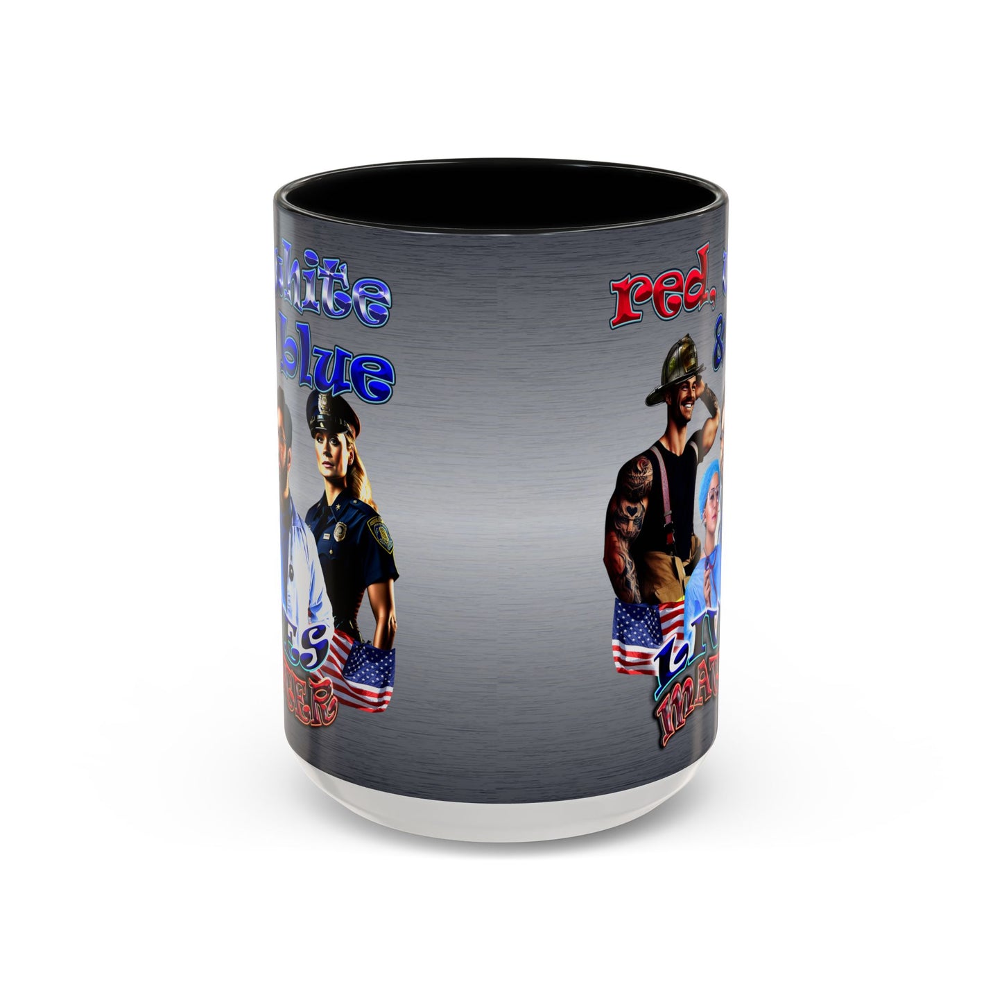 rw&b lives matter - Accent Mug (brushed nickel)