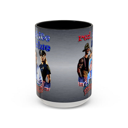 rw&b lives matter - Accent Mug (brushed nickel)