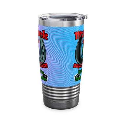 my luck - Ringneck Tumbler, 20oz (light blue-purple wave)