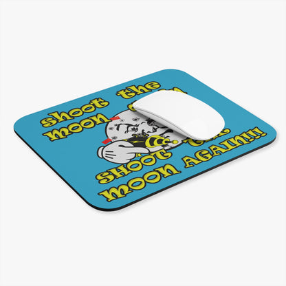 shoot the moon again - Mouse Pad (Rectangle) (turquoise)