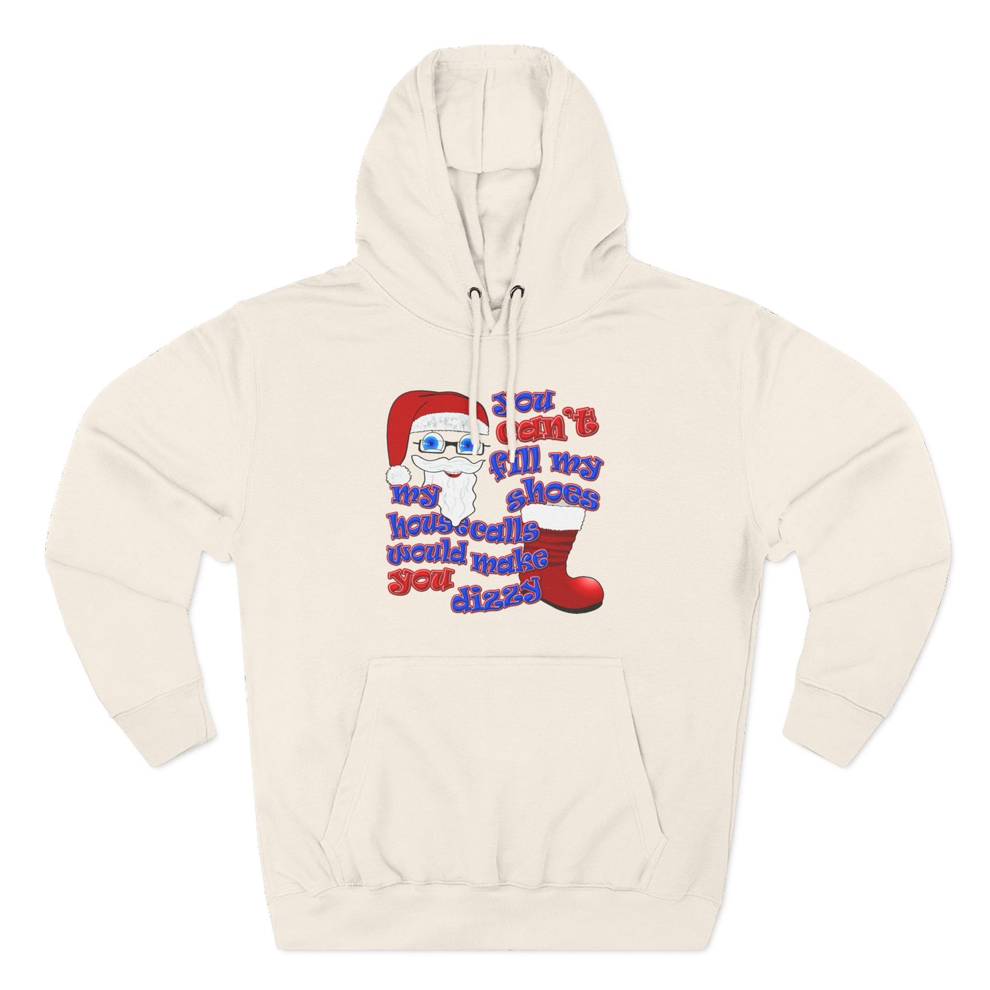 santa's shoes - Three-Panel Fleece Hoodie
