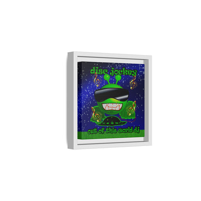 disc jockey - framed canvas art ('snoops' background)