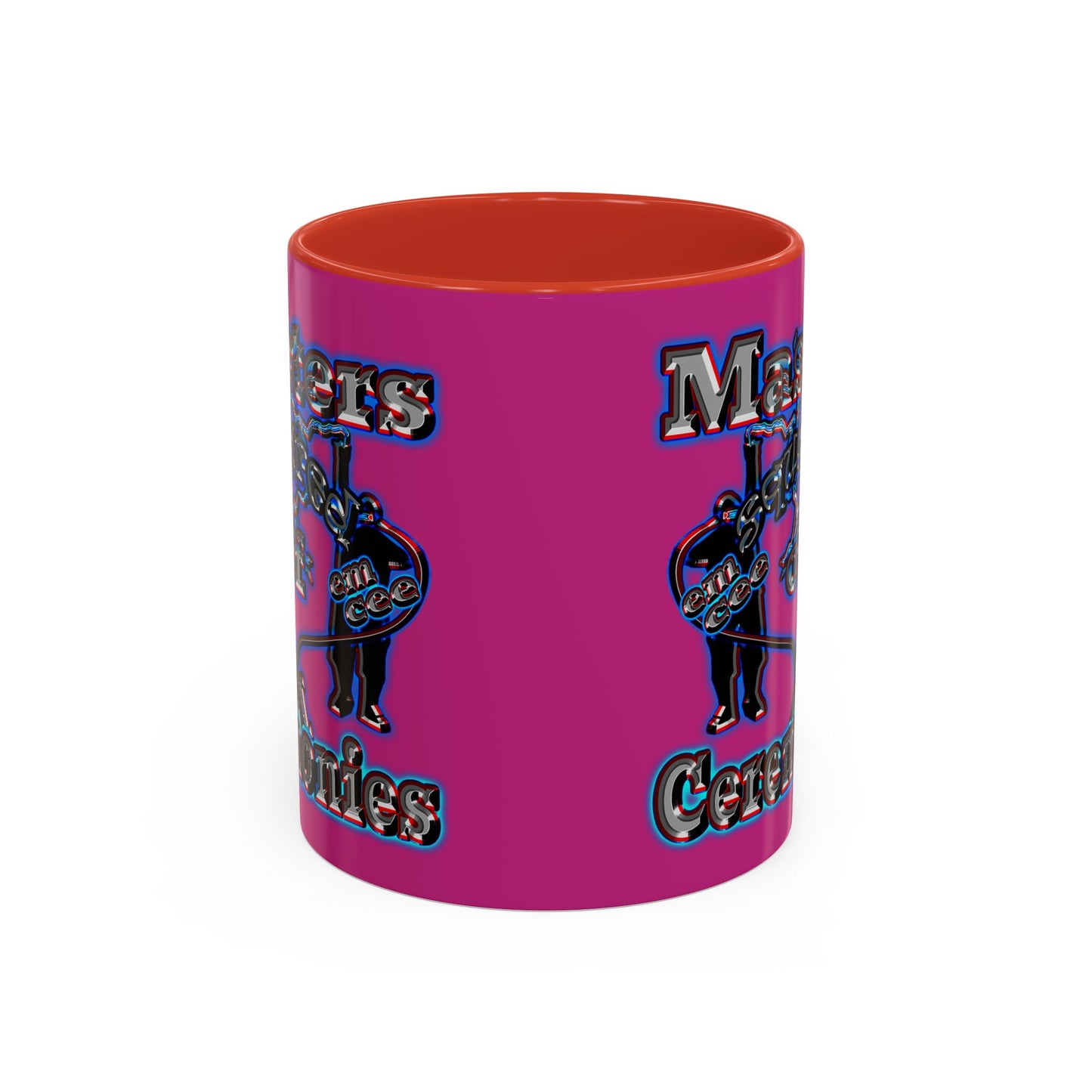 em cee squared - Accent Mug (pink)