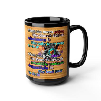 doggystyle - Black Mug (butterscotch wood finish)