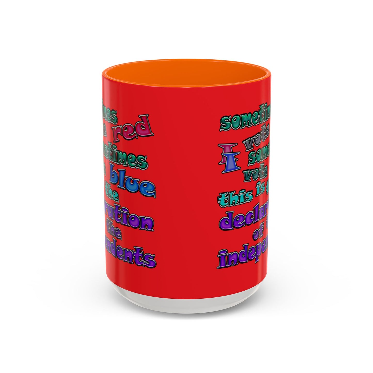 declaration of the independents - Accent Mug (red)