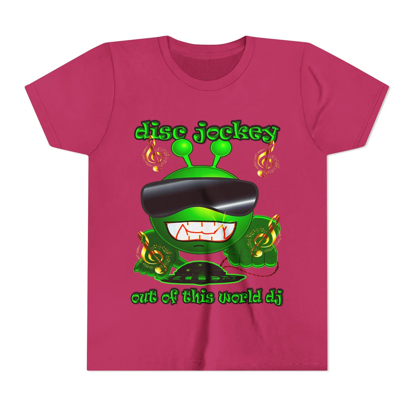 disc jockey - Youth Short Sleeve Tee