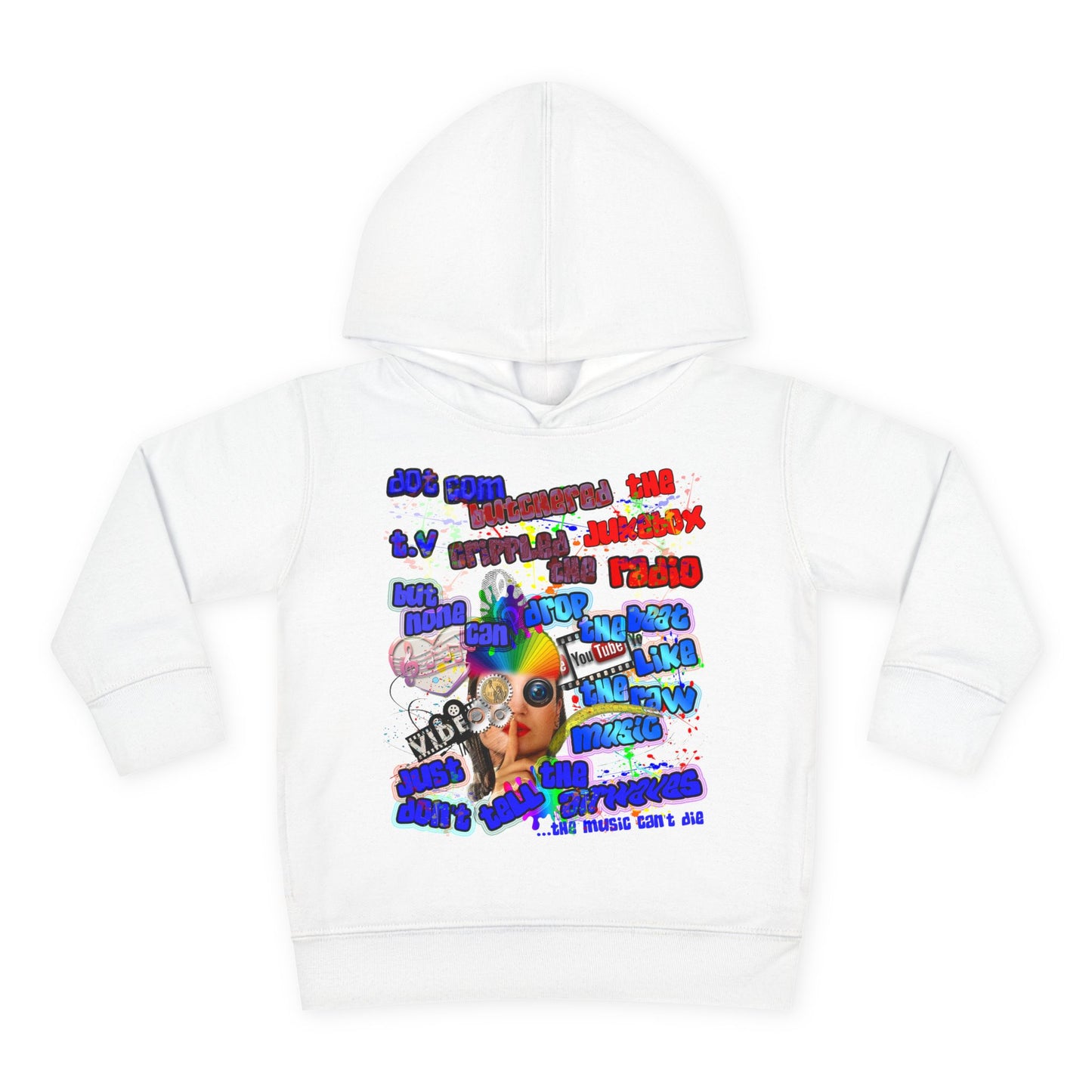drop the beat - Toddler Pullover Fleece Hoodie