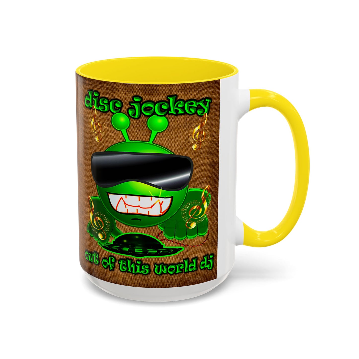 disc jockey - Accent Mug (brown papyrus)