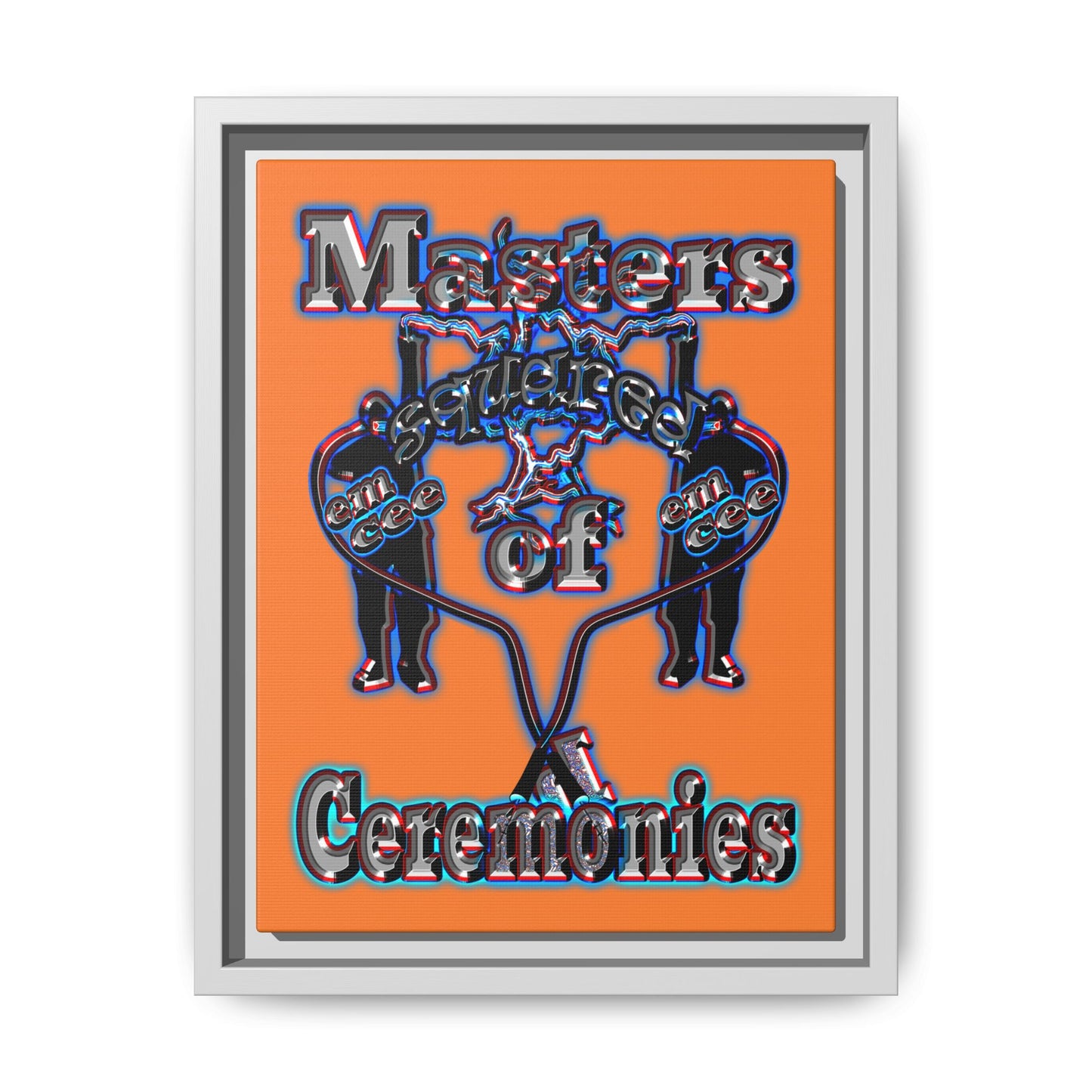 em cee squared - framed canvas art (crusta)