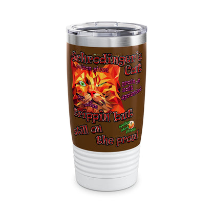 schrodinger's cat - Ringneck Tumbler, 20oz (brown)