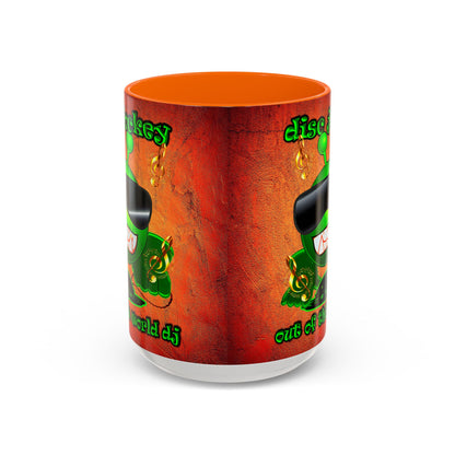disc jockey - Accent Mug (burnt orange)