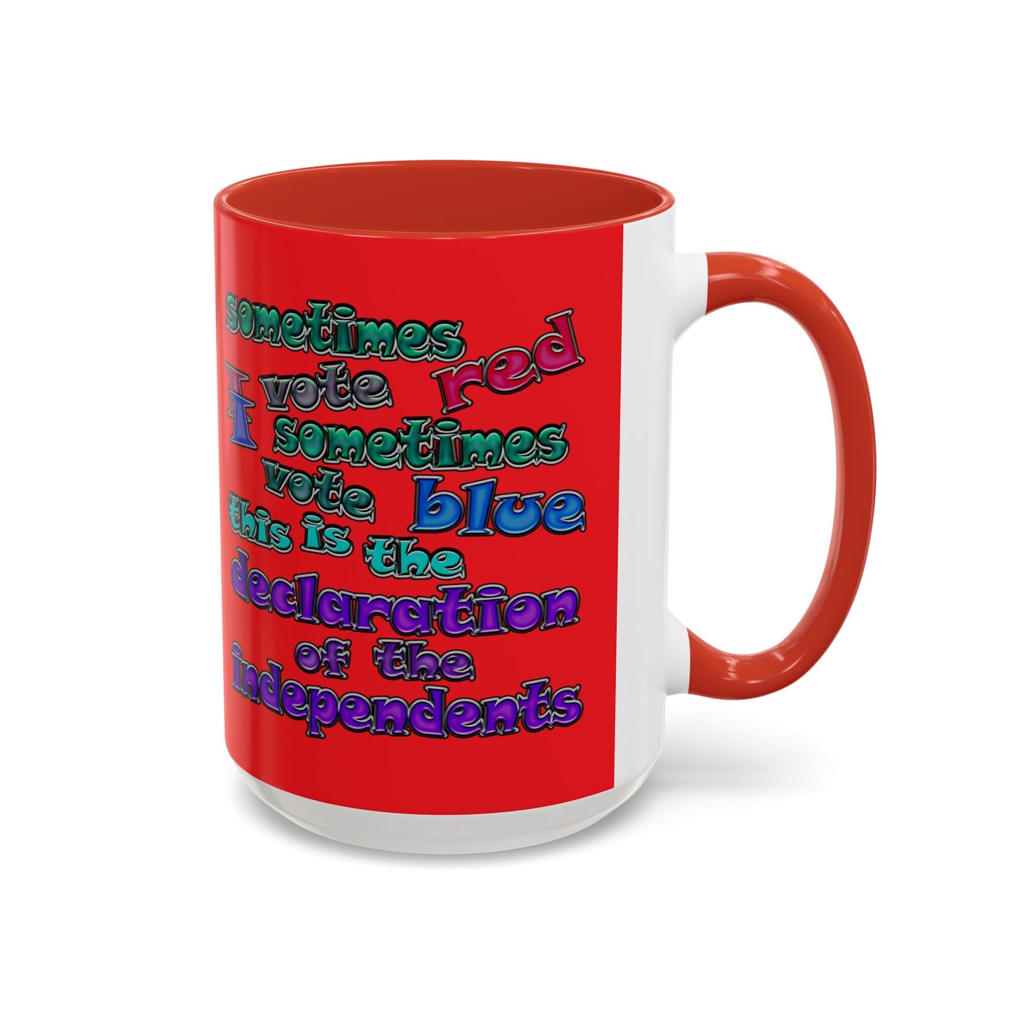 declaration of the independents - Accent Mug (red)