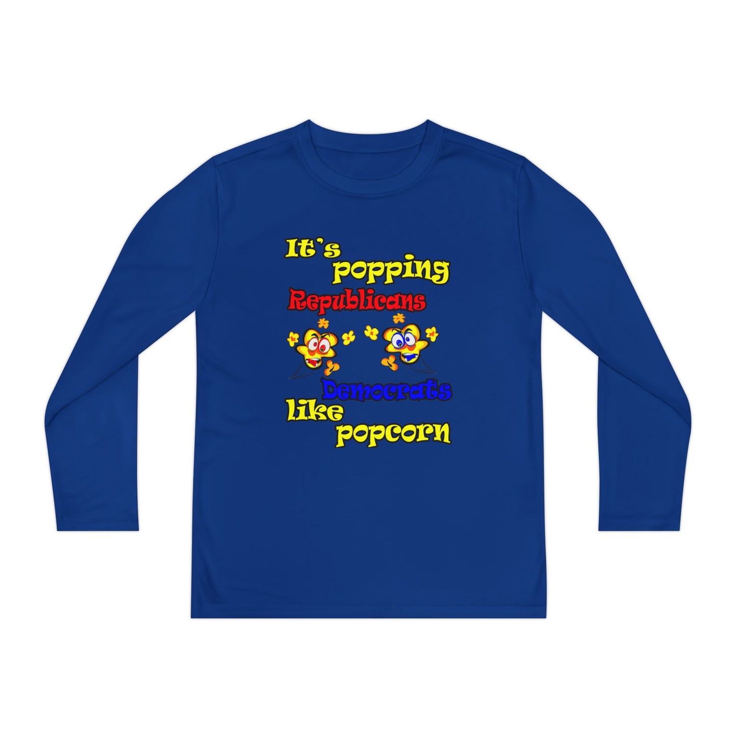popping like popcorn - Youth Long Sleeve Competitor Tee