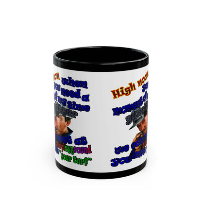 high noon - Black Mug (white)