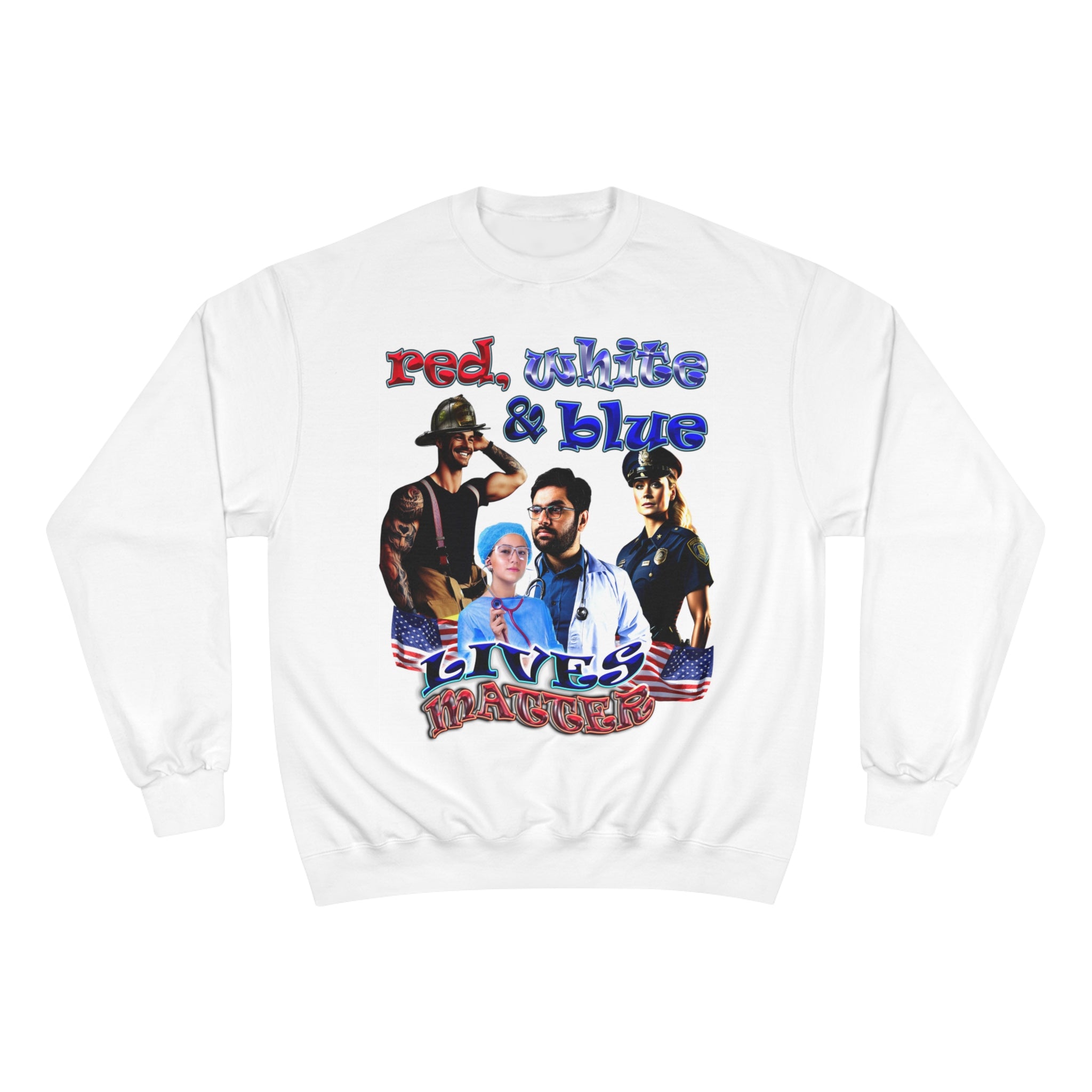 rw&b lives matter - Champion Sweatshirt