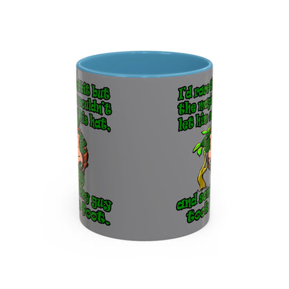 turtle race - Accent Mug (grey)