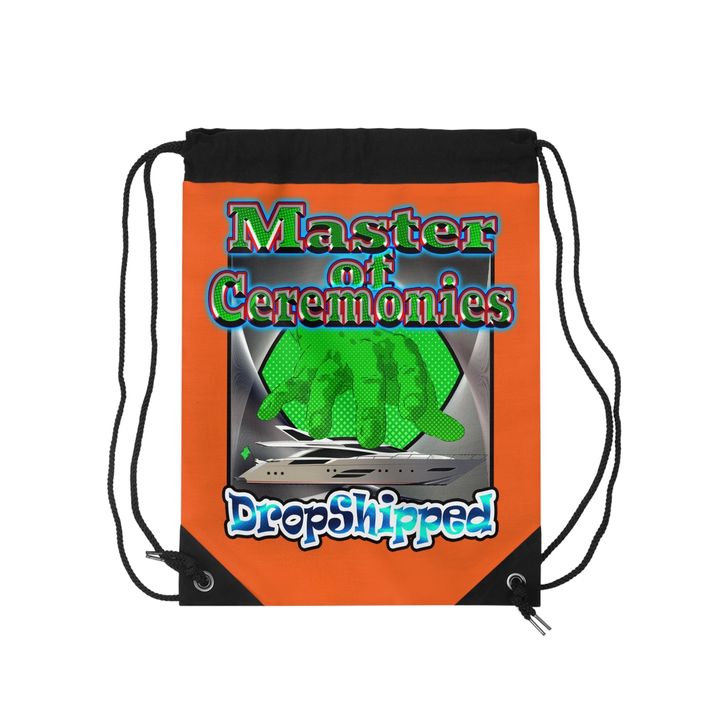 logo - Drawstring Bag (orange)