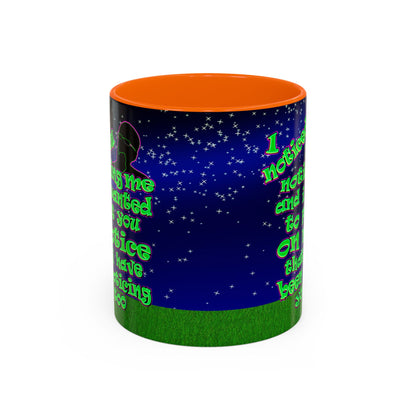 noticed you noticing - Accent Mug ('snoops' background)