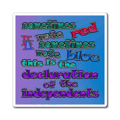declaration of the independents - Magnets - (light blue-purple wave)