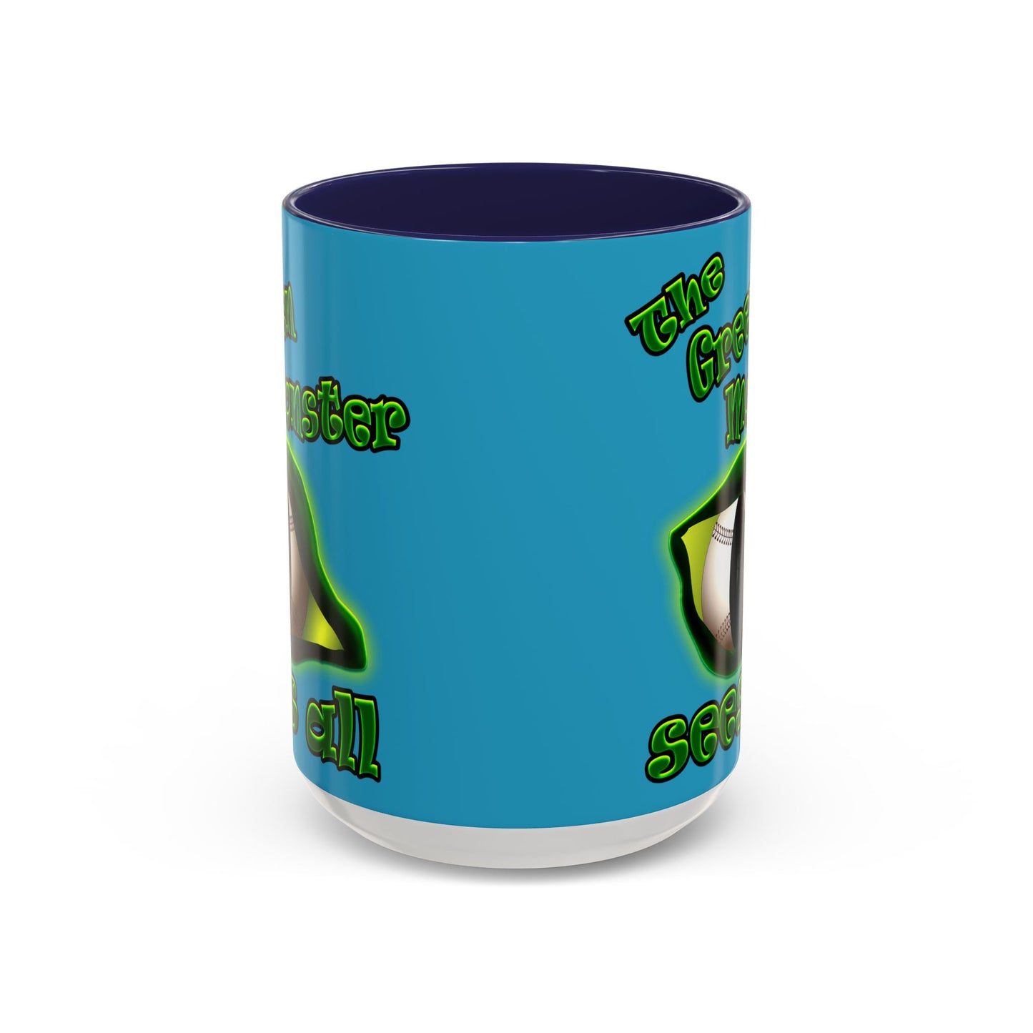 green monster - Accent Mug (turquoise)