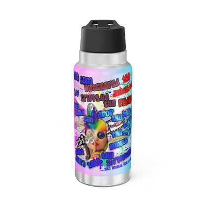 drop the beat - Gator Tumbler, 32oz  (light blue-pink wave)