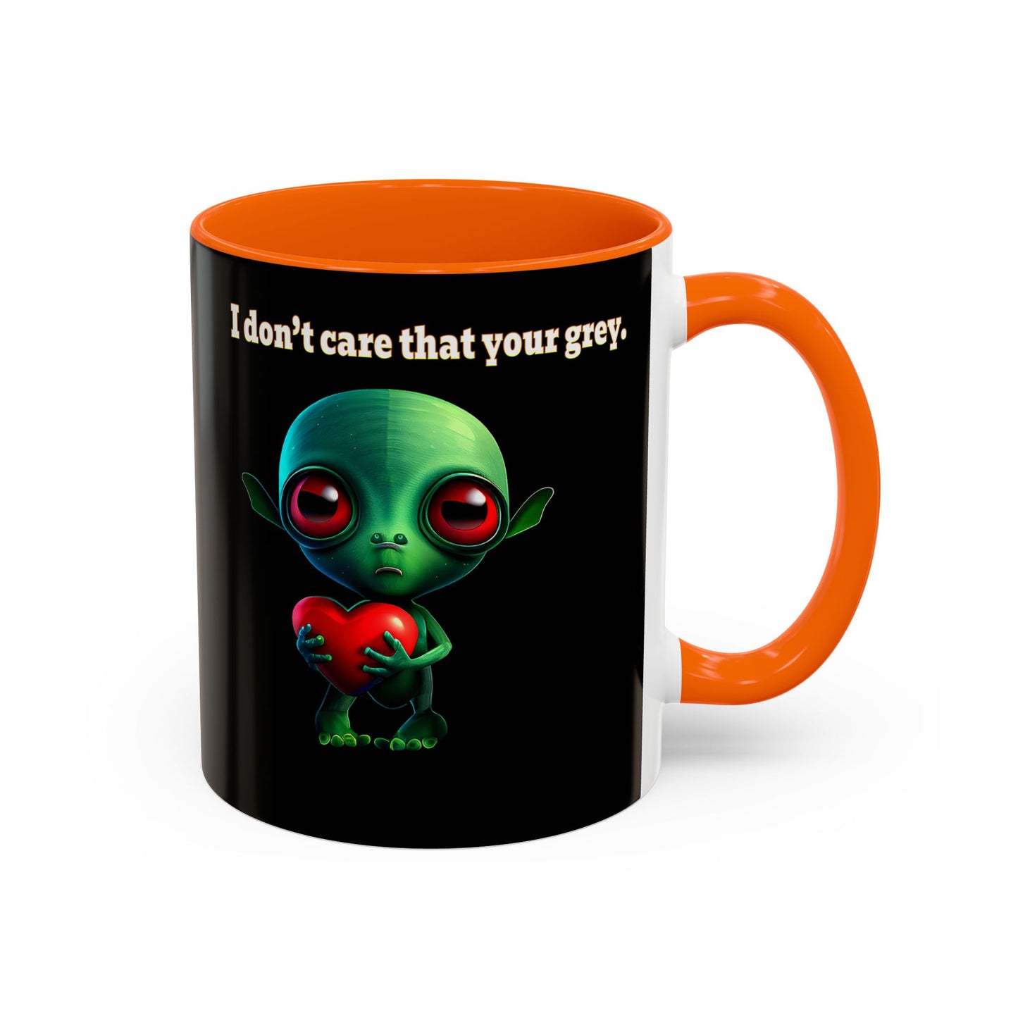 I don't care that your grey - Accent Mug (black)