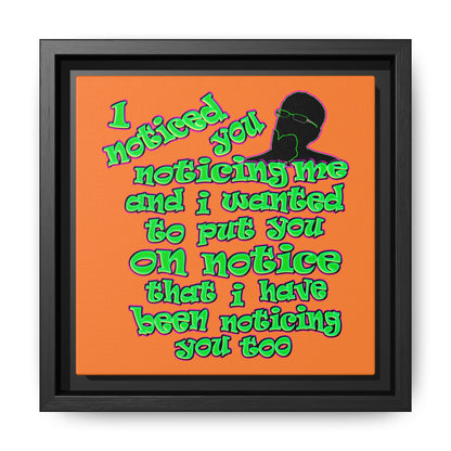 noticed you noticing - framed canvas art (crusta)