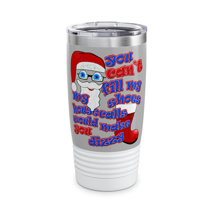 santa's shoes - Ringneck Tumbler, 20oz (light grey)