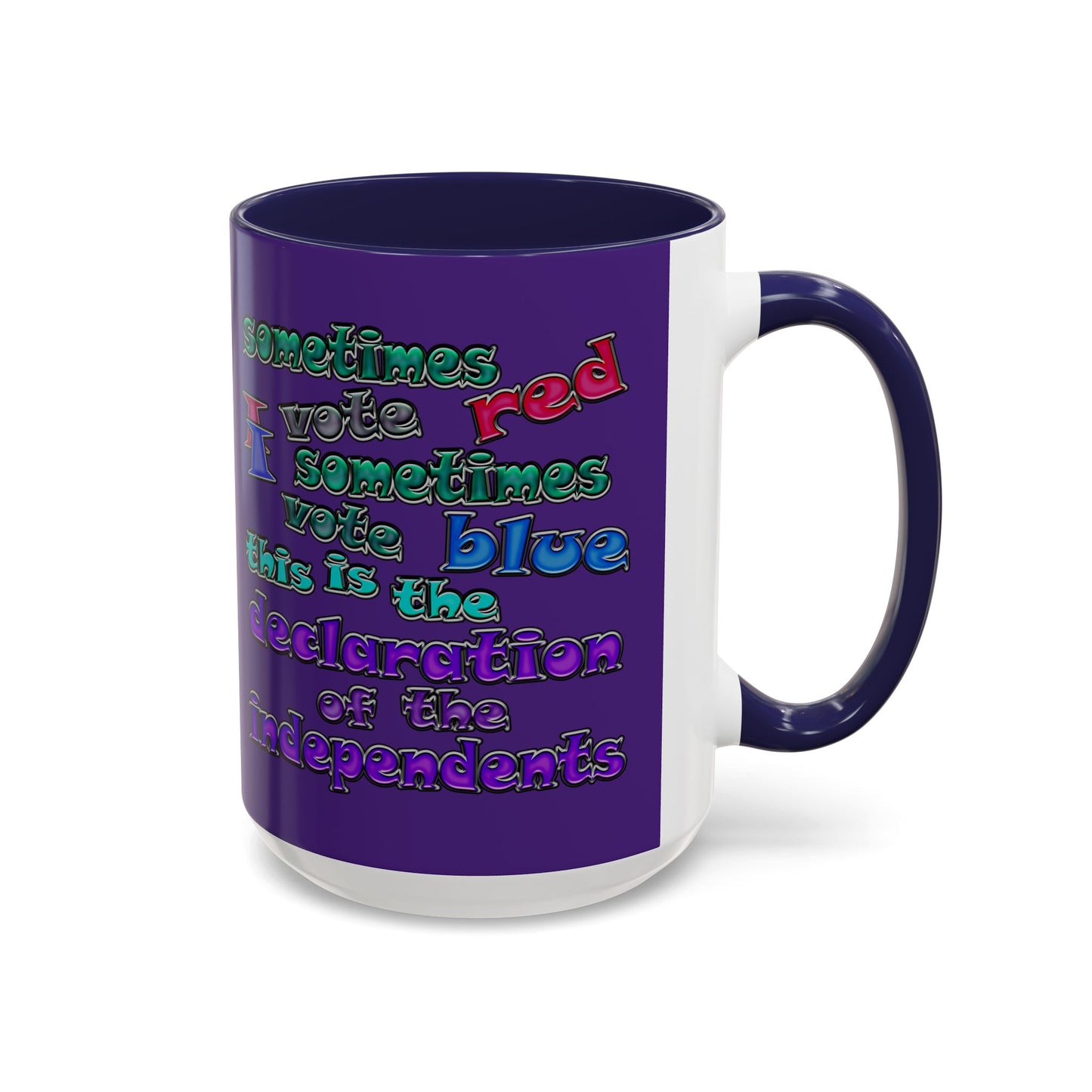 declaration of the independents - Accent Mug (purple)