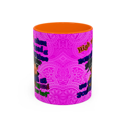 high noon - Accent Mug (pink swirl)