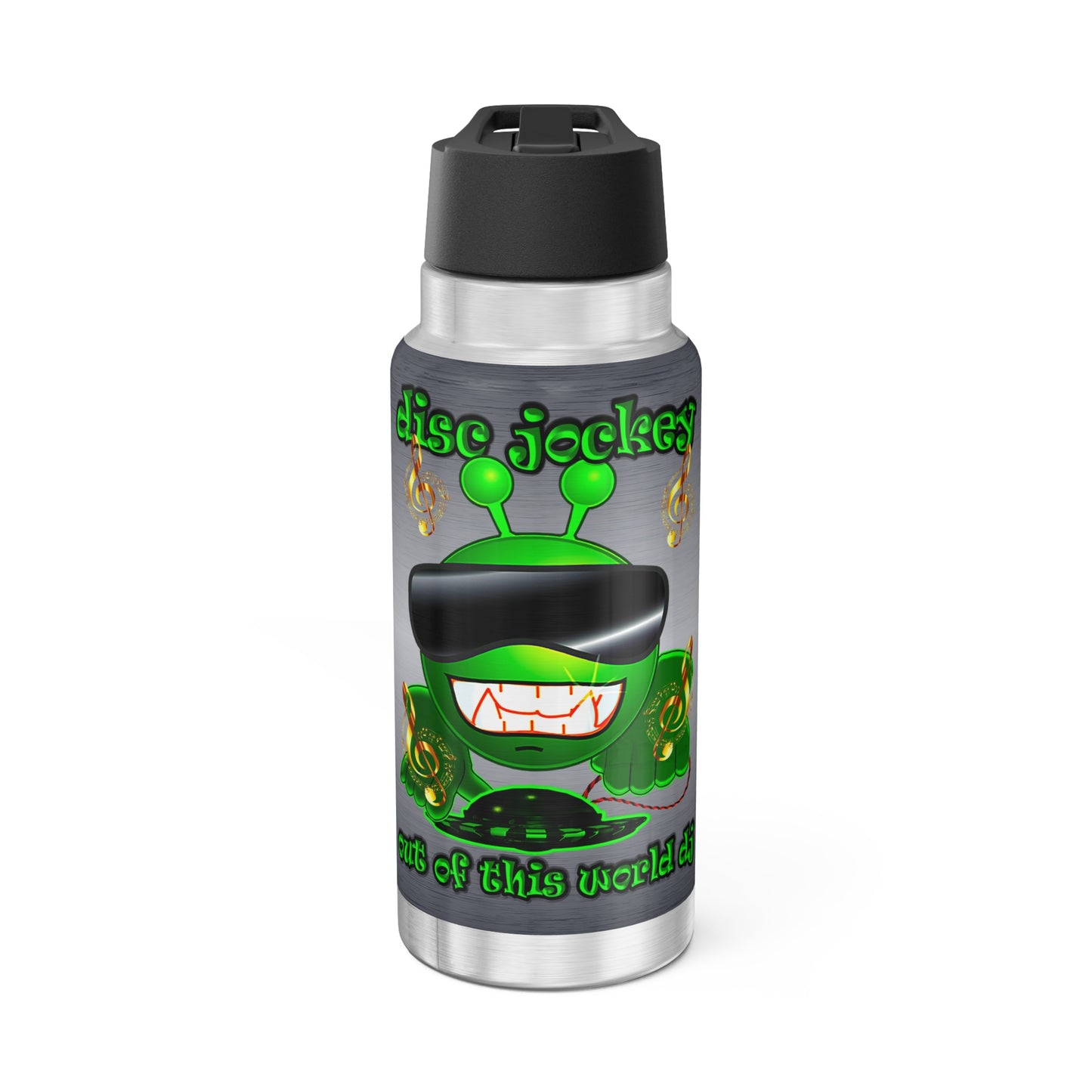 disc jockey - Gator Tumbler, 32oz (brushed nickel)