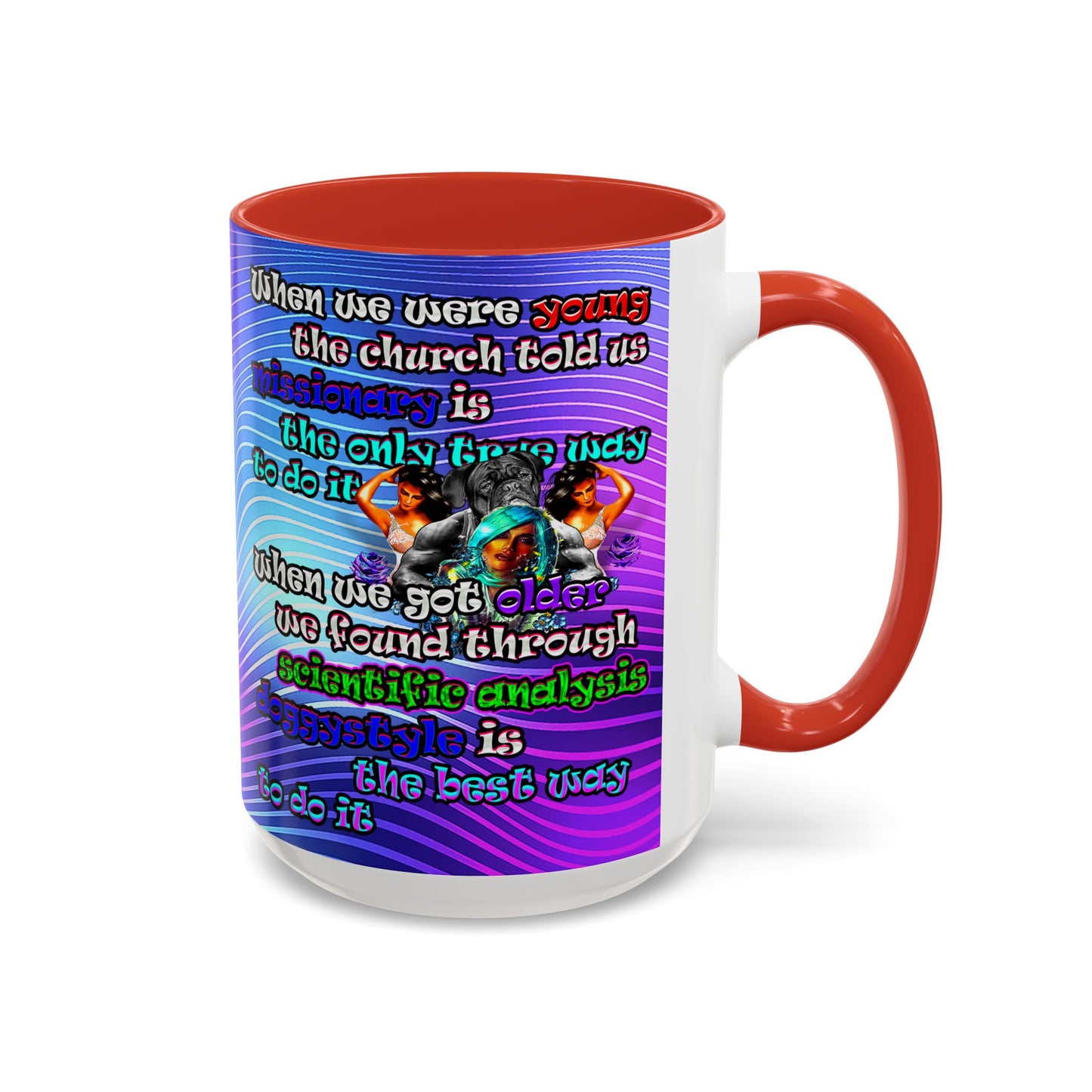 doggystyle - Accent Mug (purple wave)
