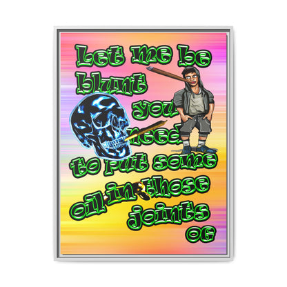 og - framed canvas art (color blur)