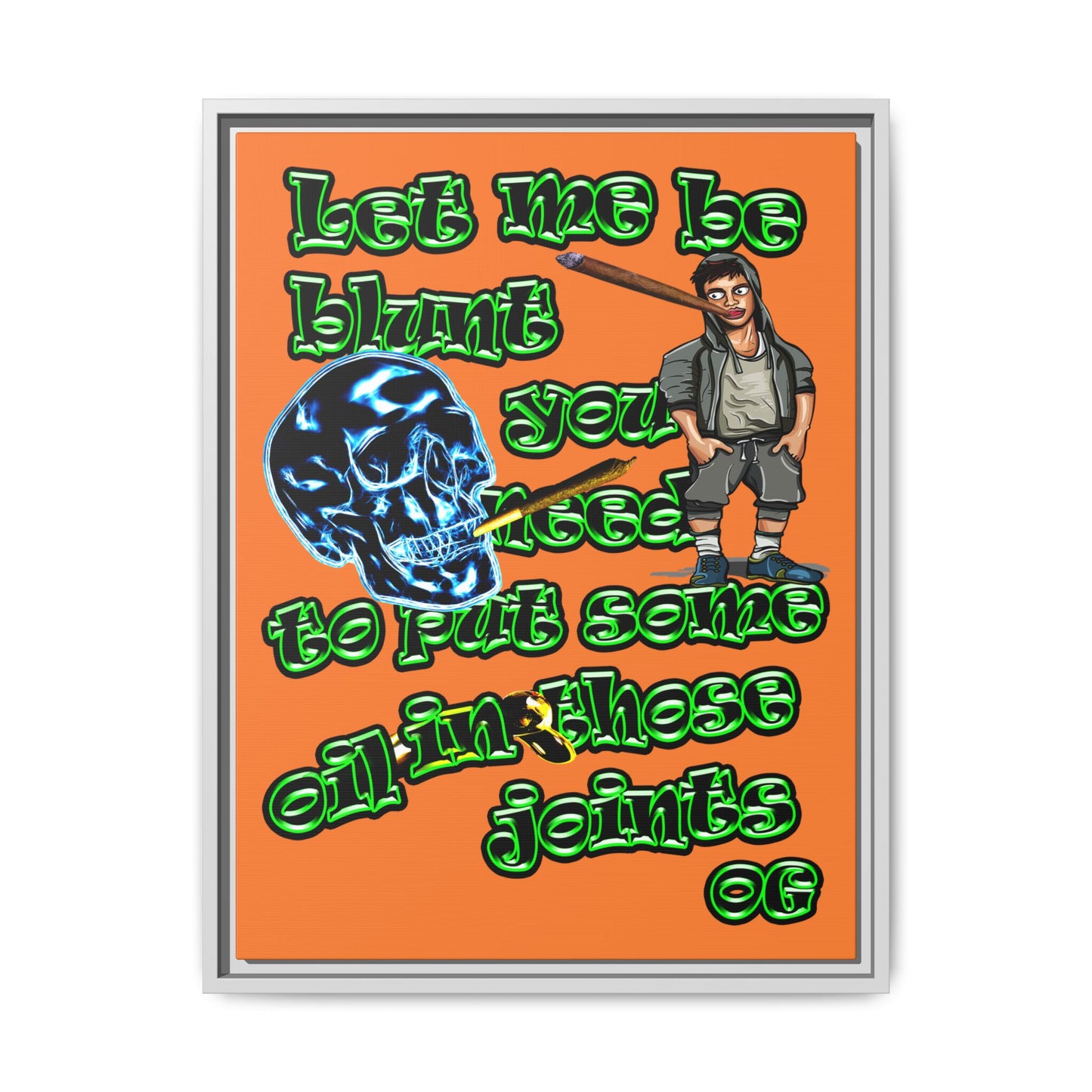 og - framed canvas art (crusta)