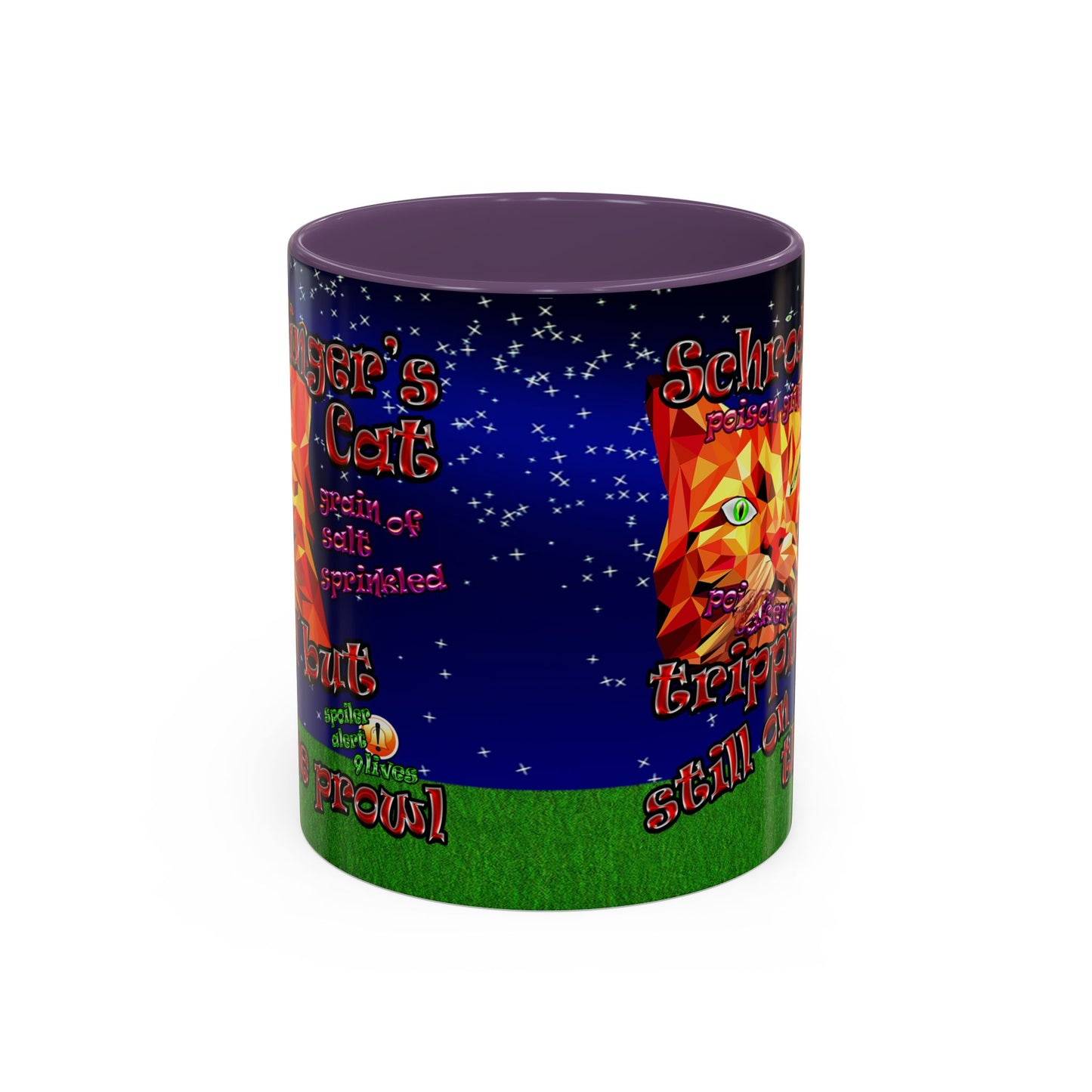 schrodinger's cat - Accent Mug ('snoops' background)