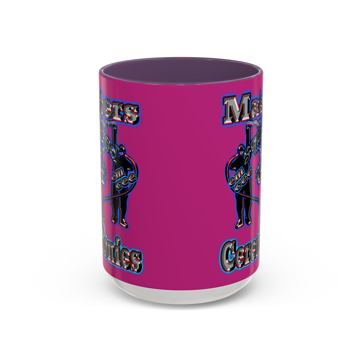 em cee squared - Accent Mug (pink)
