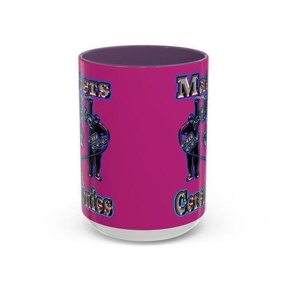 em cee squared - Accent Mug (pink)