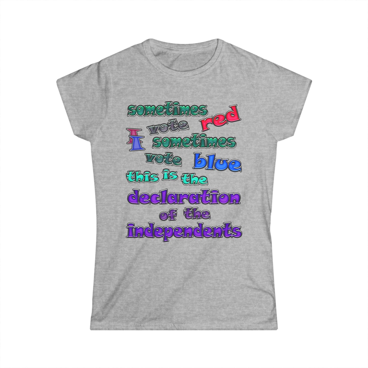 declaration of the independents - Women's Softstyle Tee