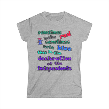 declaration of the independents - Women's Softstyle Tee