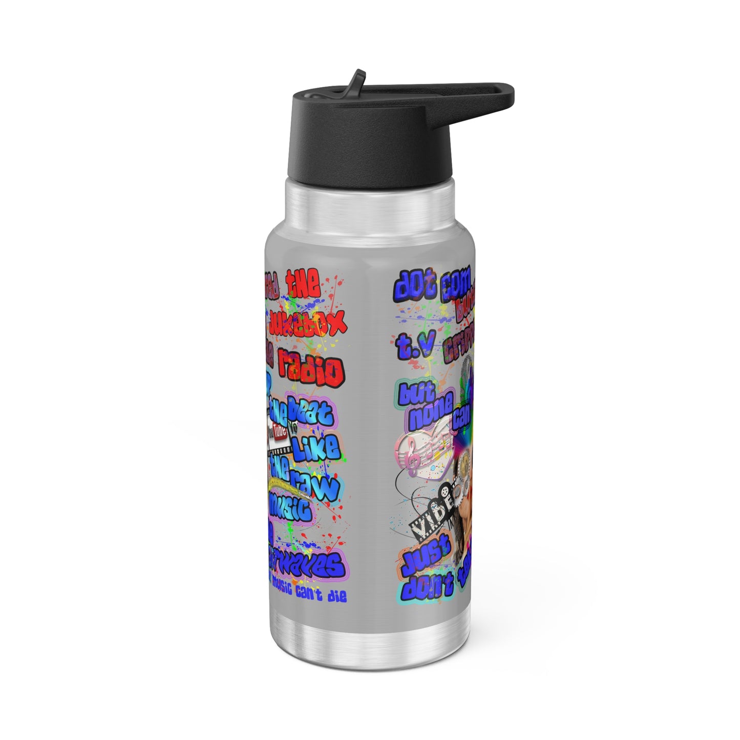 drop the beat - Gator Tumbler, 32oz (light grey)