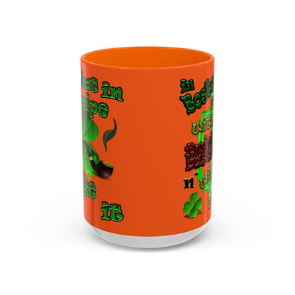 celtics logo - Accent Mug (orange)