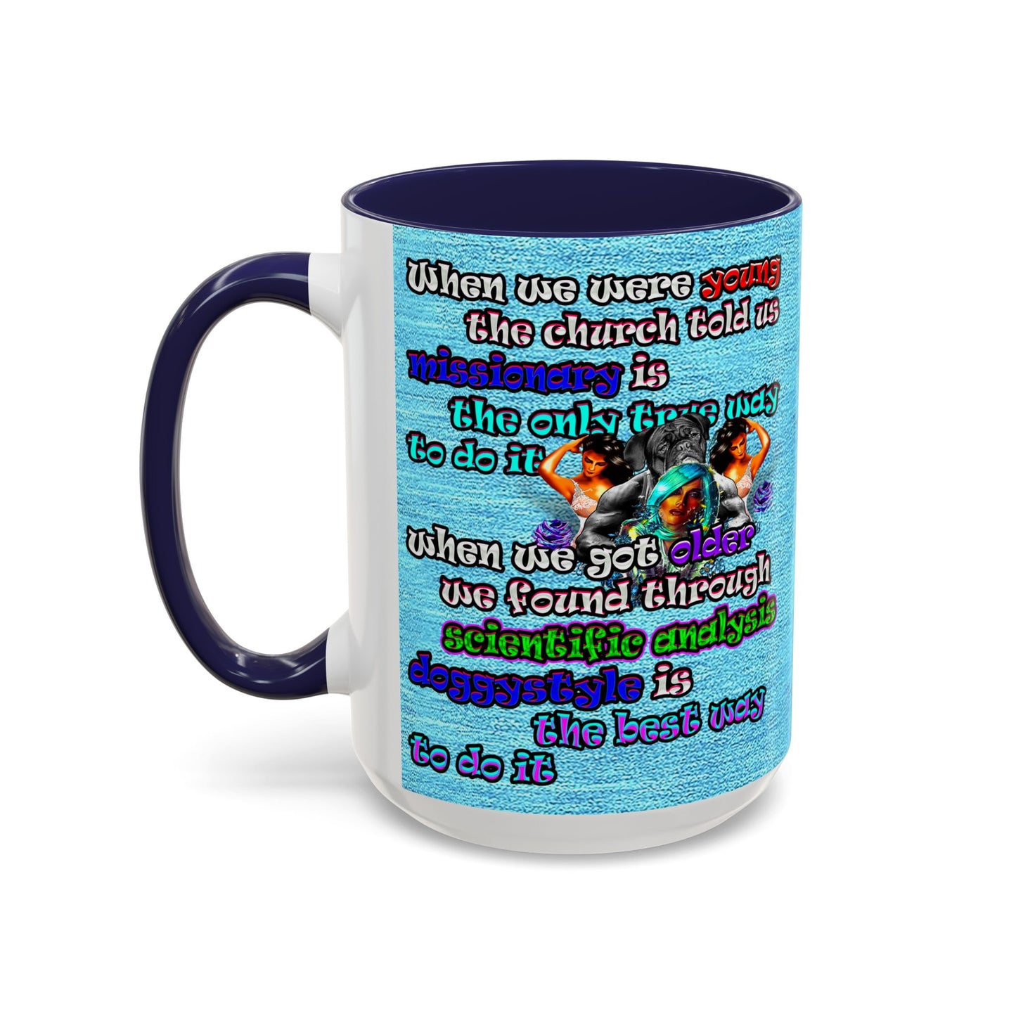 doggystyle - Accent Mug (faded blue)