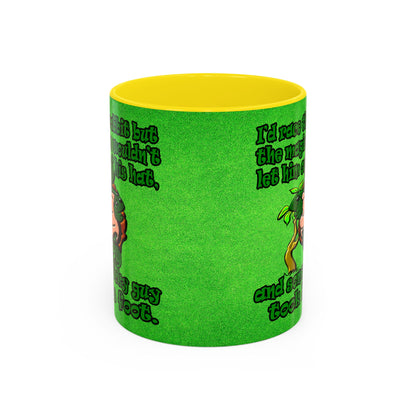 turtle race - Accent Mug (green turf)