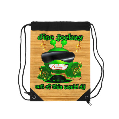 disc jockey - Drawstring Bag (butterscotch wood finish)